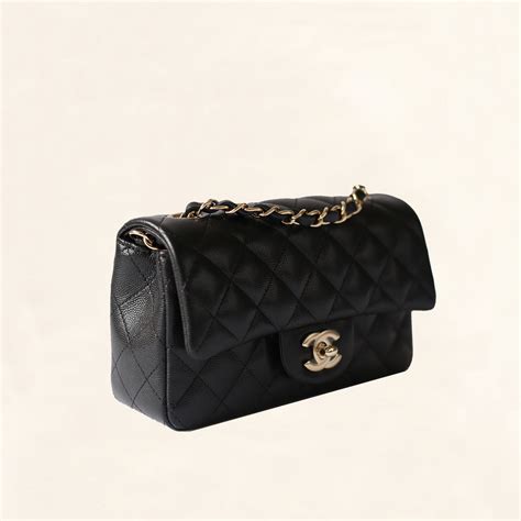 chanel mini rectangular flap back